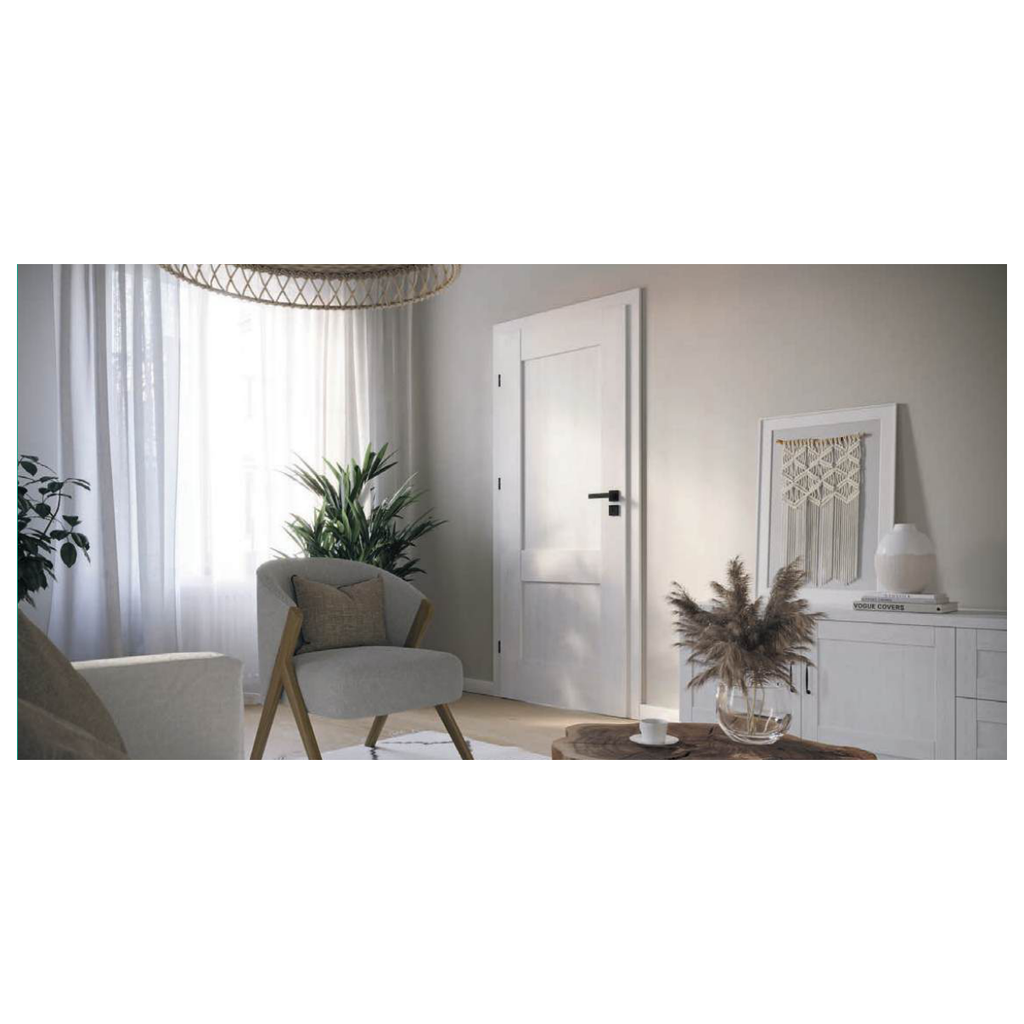Porte intérieure VERTE PREMIUM groupe A C D claire, près d'un fauteuil.
