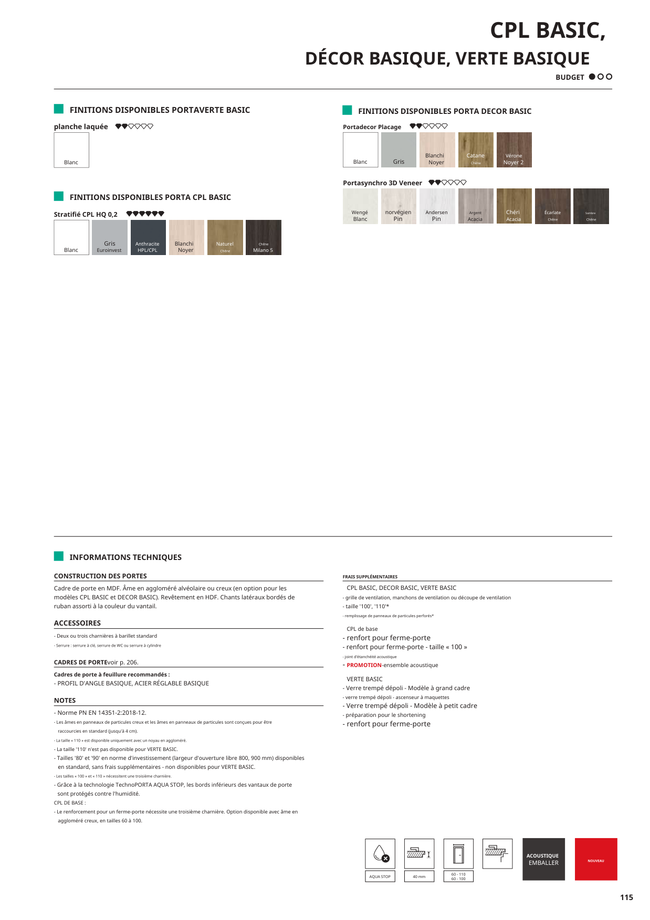 CPL BASIC, DECOR BASIC, VERTE BASIC