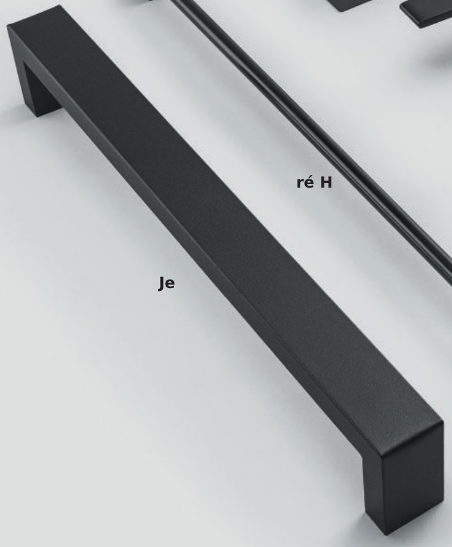 Poignée Carbon 45 cm — Noir texturé